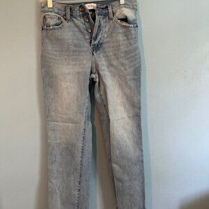 Pistola distressed button fly jeans